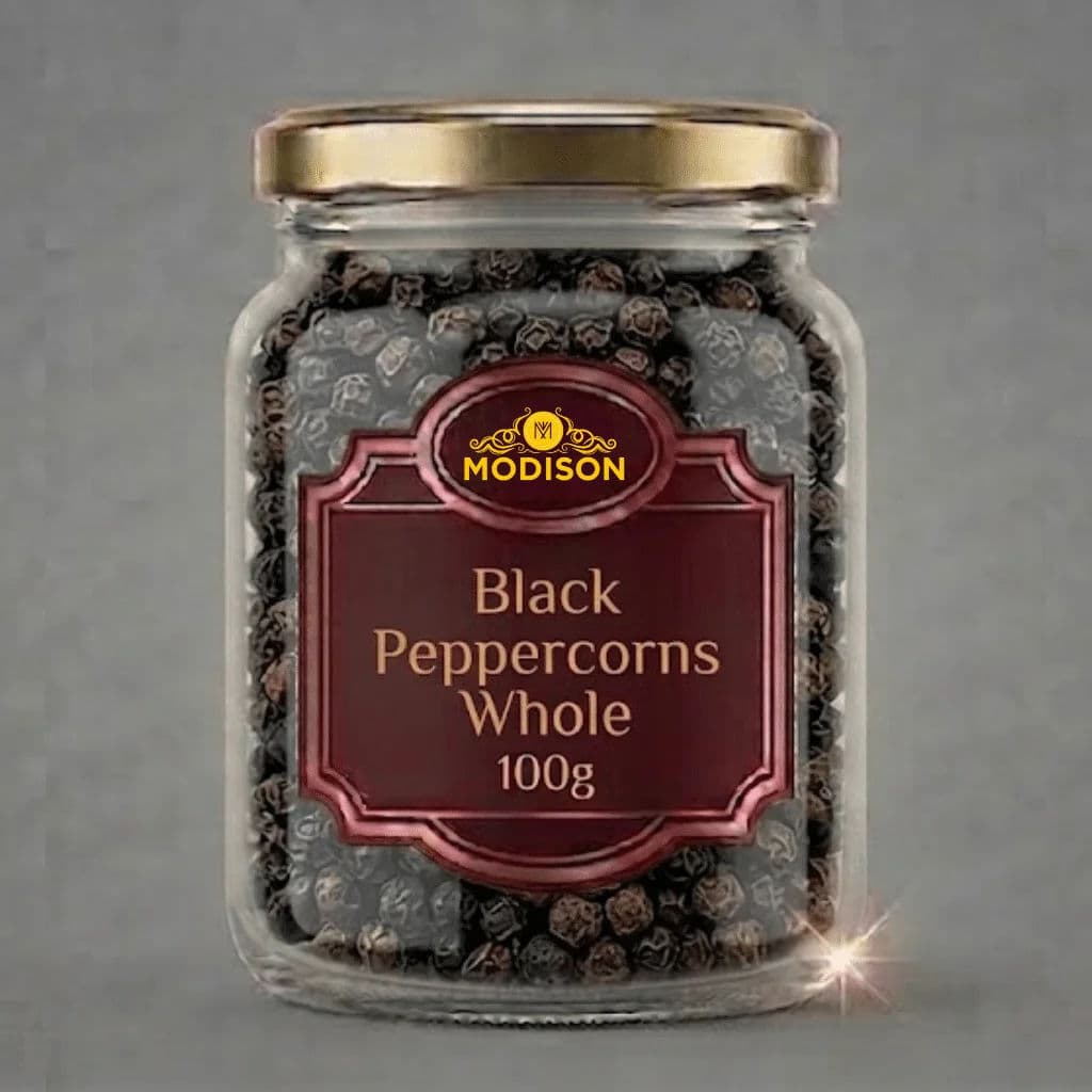 Modison Black Peppercorns Whole - 100g by Modison