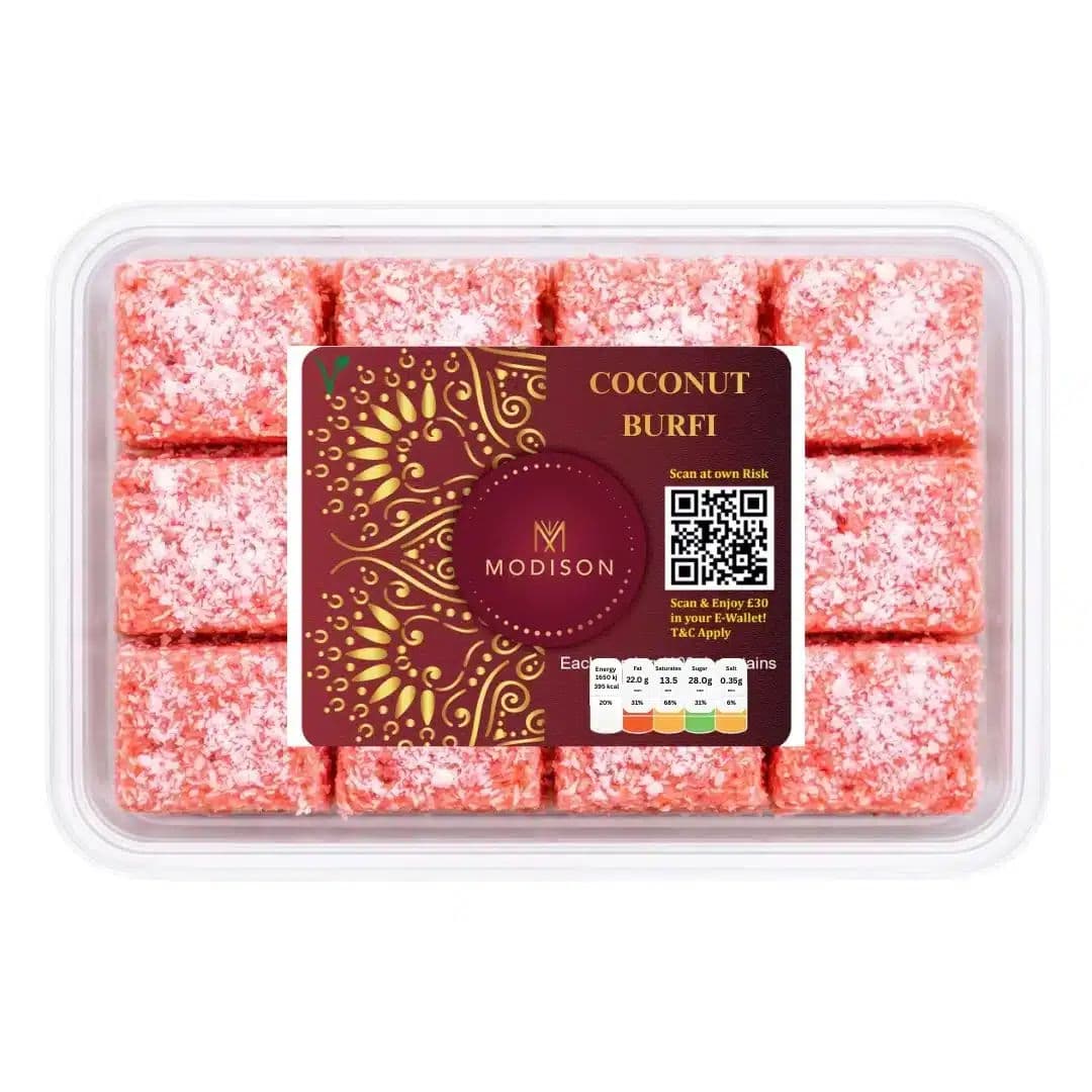 Modison Coconut Barfi – Authentic Sweet UK by Modison