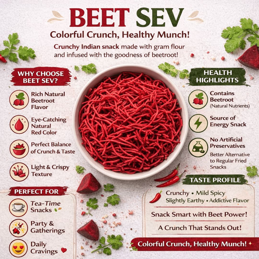 Beet Sev Snack by Modison, view 5