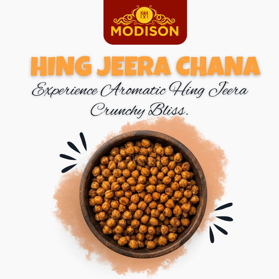 MODISON Hing Jeera Chana Indian Snacks Roasted Chickpeas 180g by Modison, view 4