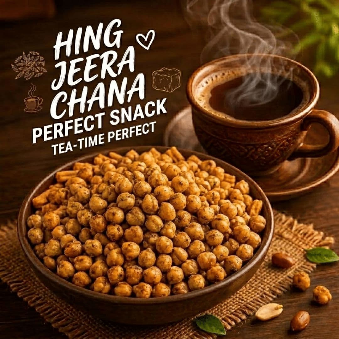 MODISON Hing Jeera Chana Indian Snacks Roasted Chickpeas 180g by Modison, view 5