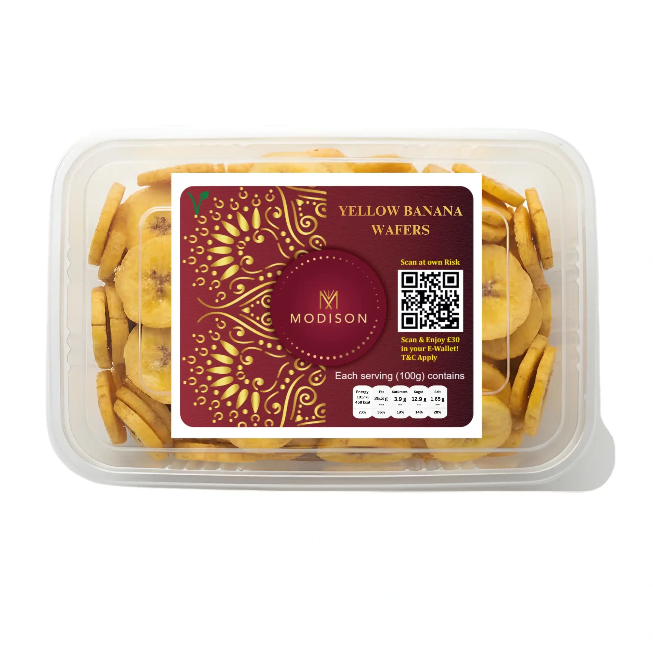 Banana Chips Salted ? Thin, Crunchy & Lightly Salted by Modison, view 3