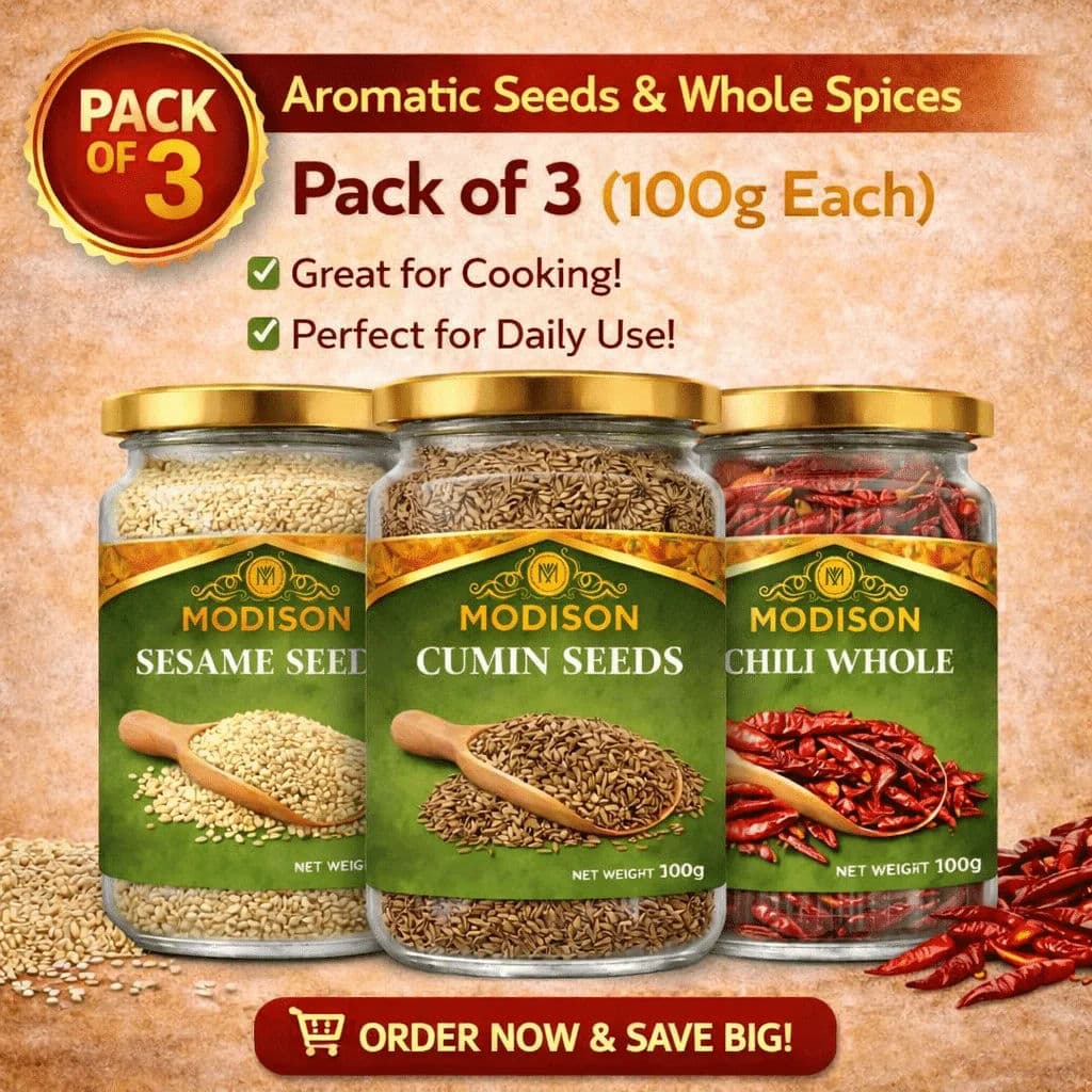 Premium Whole Spices Combo – Pack of 3 (100g Each) by Modison