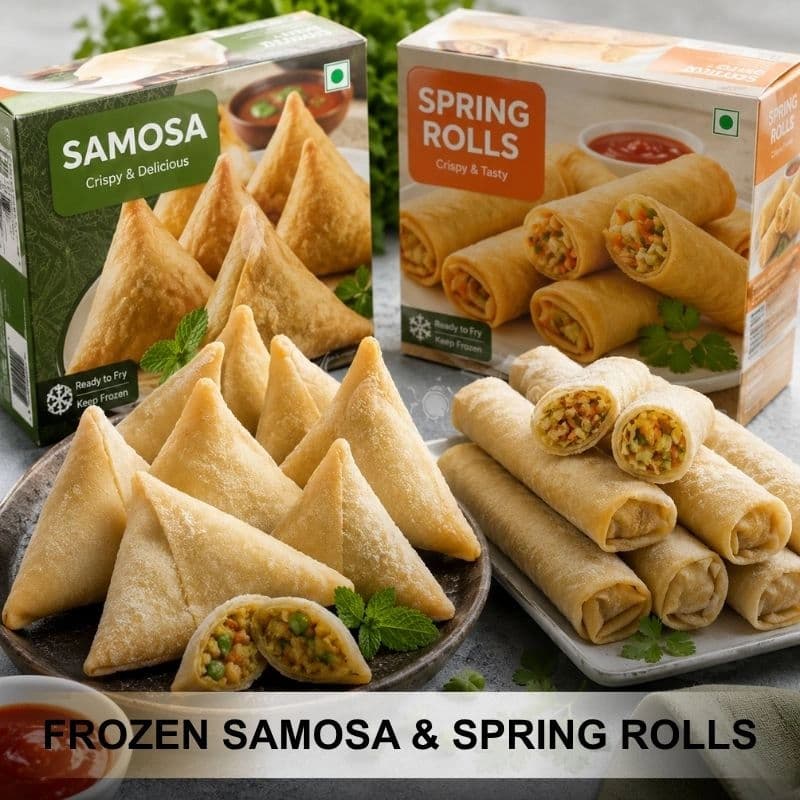 Frozen Samosa & Spring Rolls products