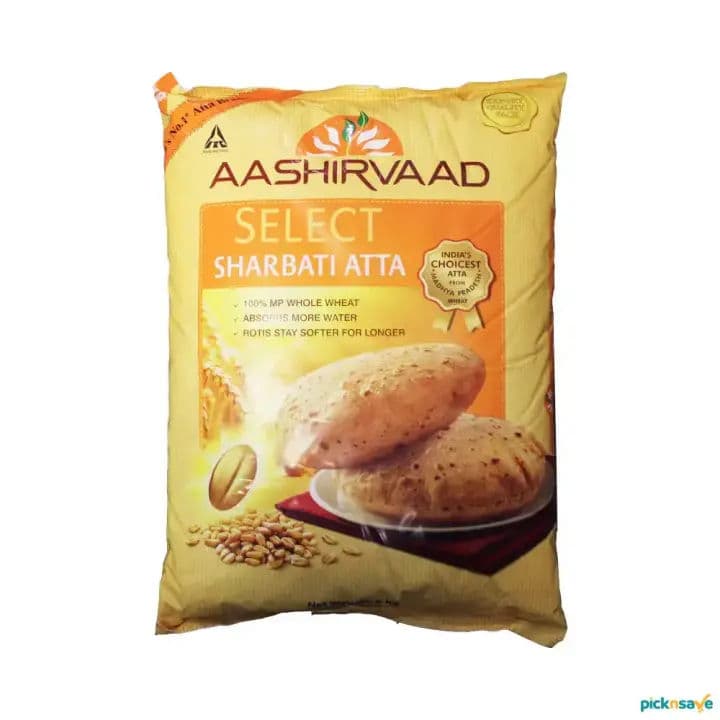 Aashirvaad Select Sharbati Flour/Atta 5Kg by Aashirvaad, view 2
