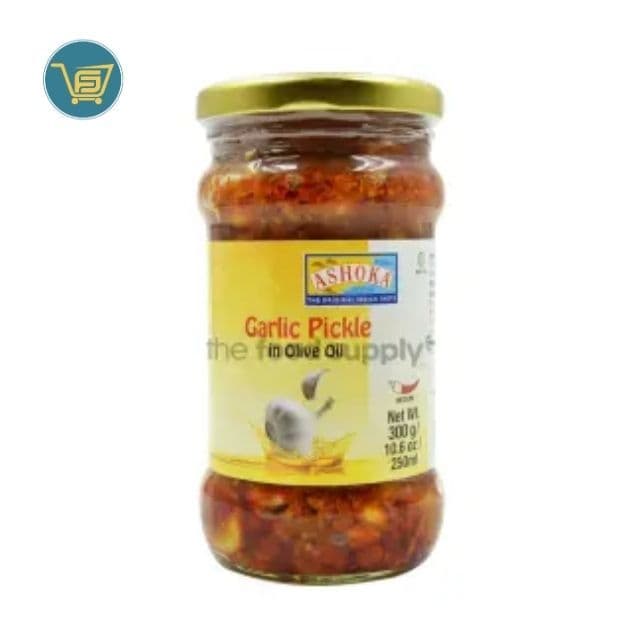 Ashoka Garlic Pickle In Olive Oil 300g by Ashoka, view 1