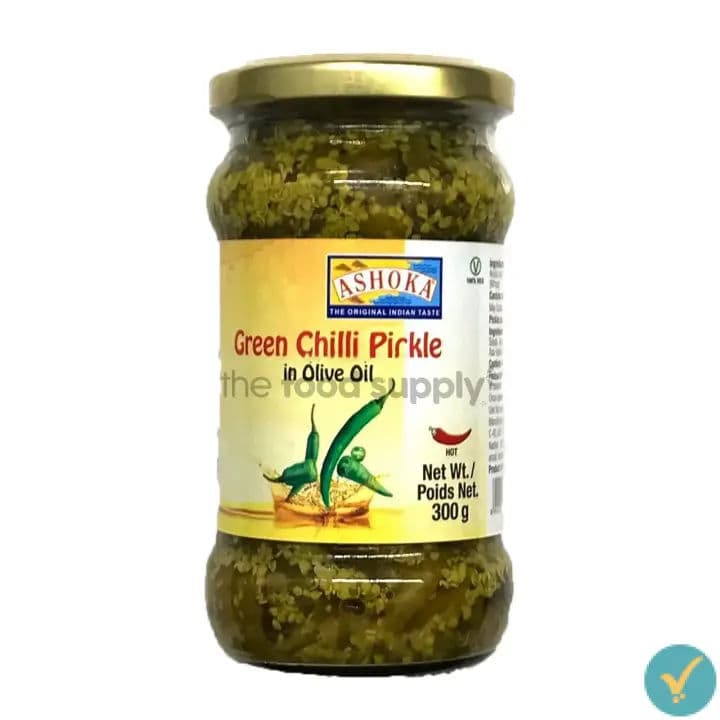 Ashoka Green Chilli Pickle In Olive Oil 300g by Ashoka, view 1
