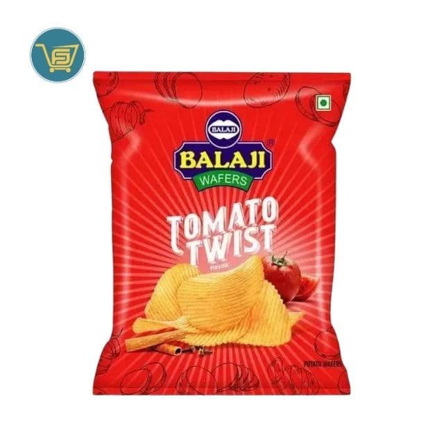 Balaji Tomato Twist Wafers 150g by Balaji, view 1