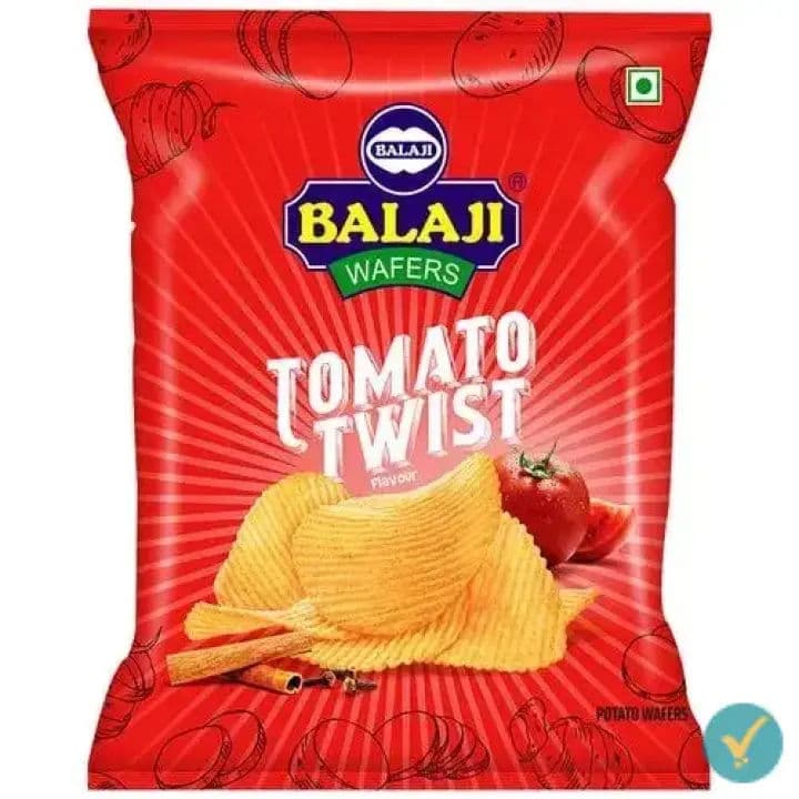 Balaji Tomato Twist Wafers 150g by Balaji, view 2