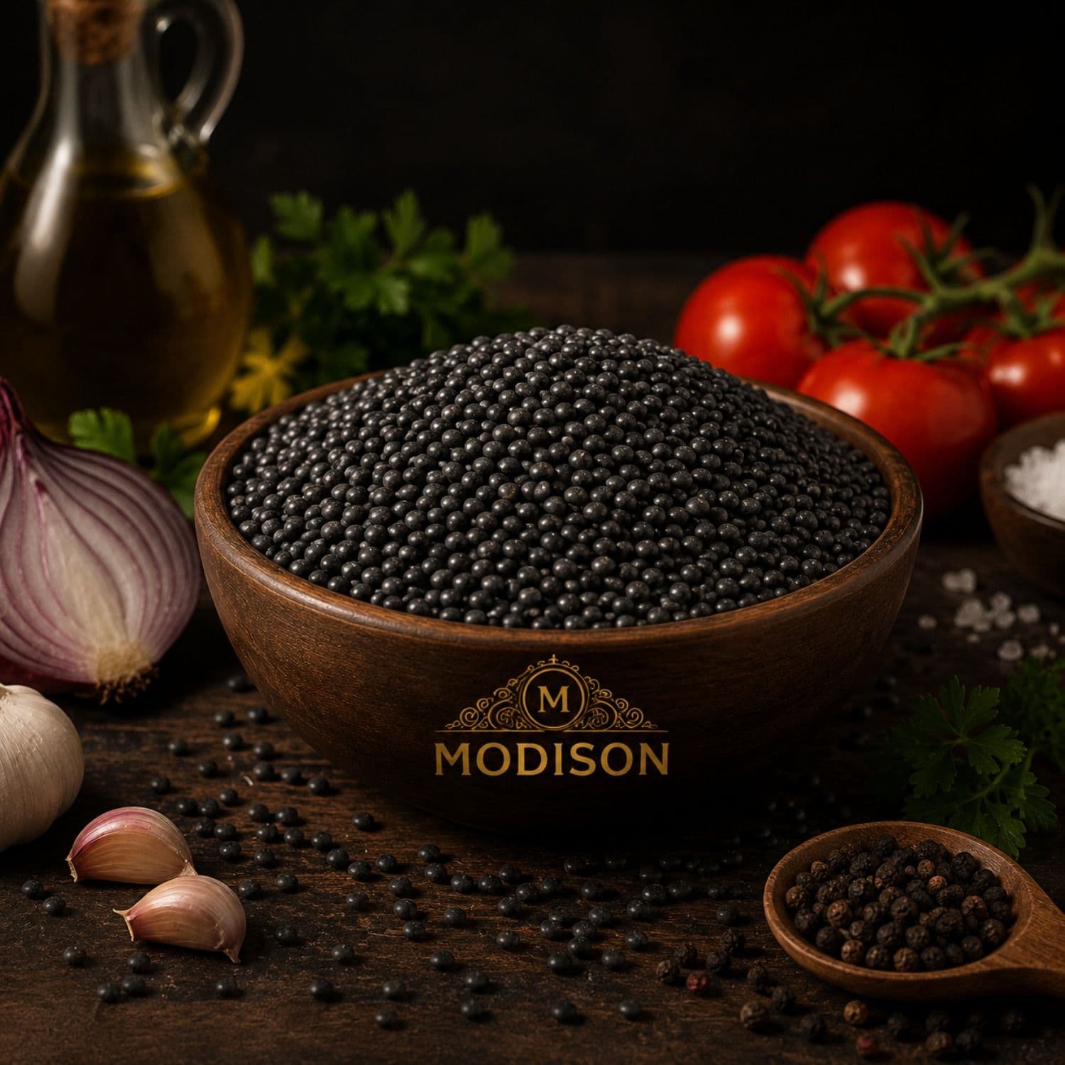 Beluga Lentils 250g pack of 6 by Modison, view 8