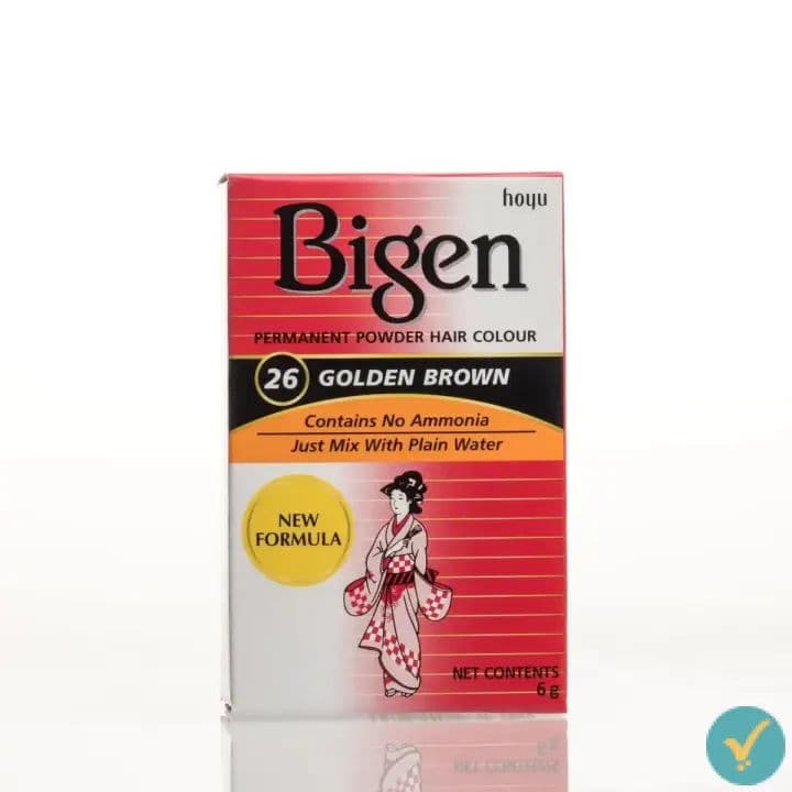 Bigen (26) Golden Brown Hair Colour 6g by Bigen, view 2