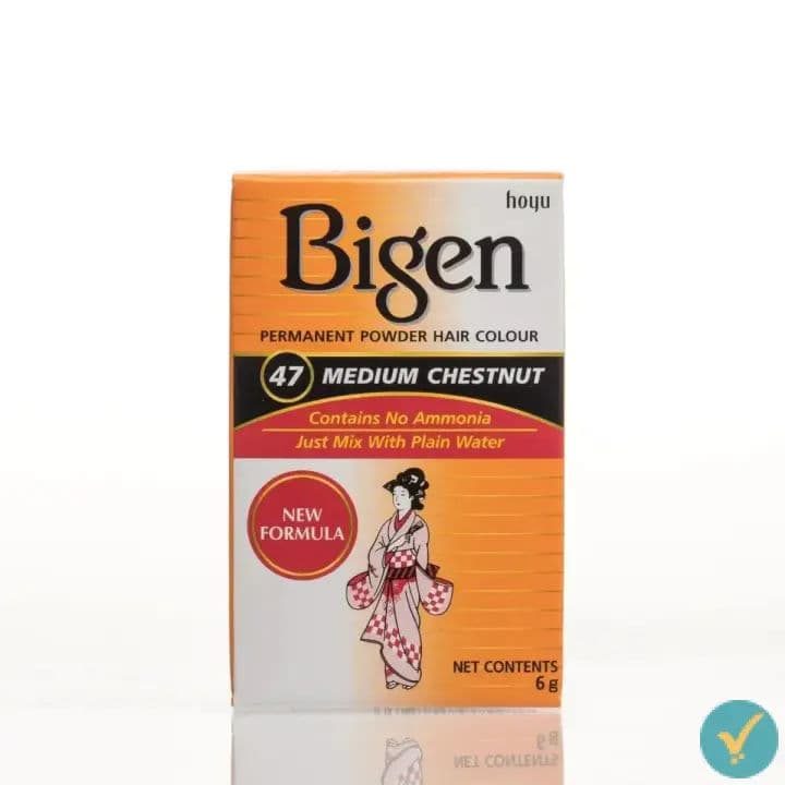 Bigen (47) Medium Chestnut Hair Colour 6g by Bigen, view 2