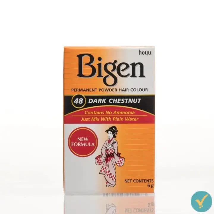Bigen (48) Dark Chestnut Hair Colour 6g by Bigen, view 2