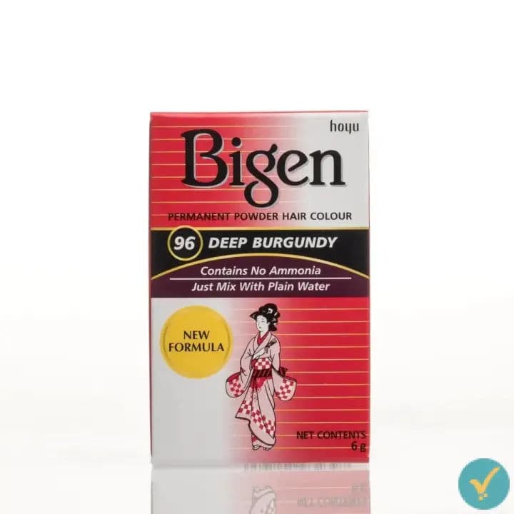 Bigen (96) Deep Burgundy Hair Colour 6g by Bigen, view 2