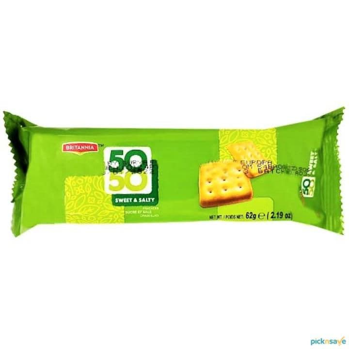 Britannia 50/50 Sweet & Salty Biscuit 62g by Britannia, view 2