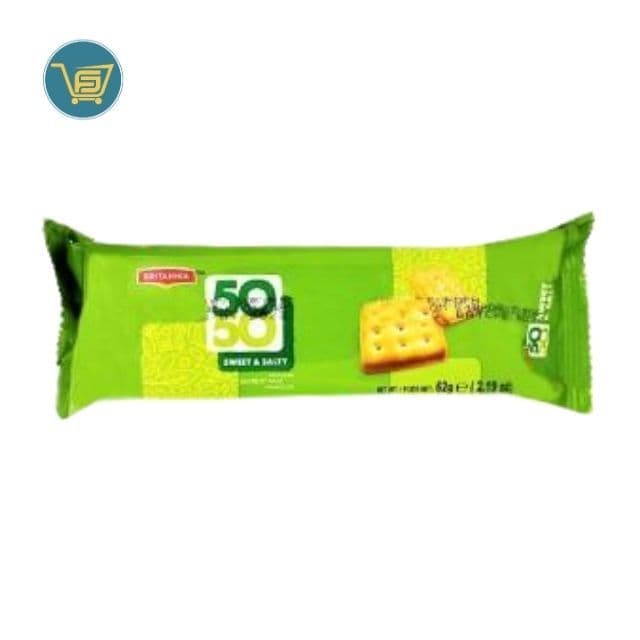 Britannia 50/50 Sweet & Salty Biscuit 62g by Britannia, view 1