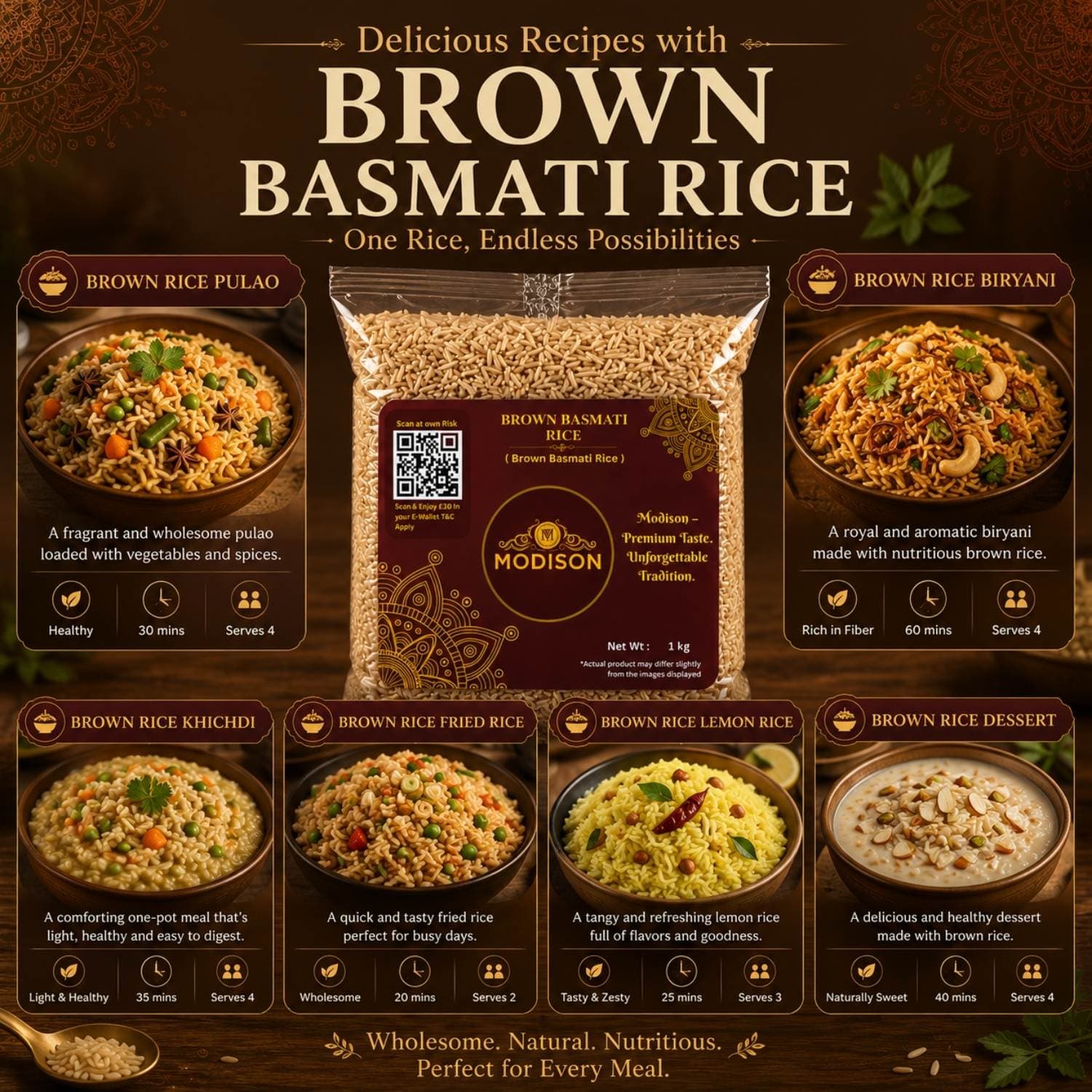 Brown Basmati Rice by Modison, view 3