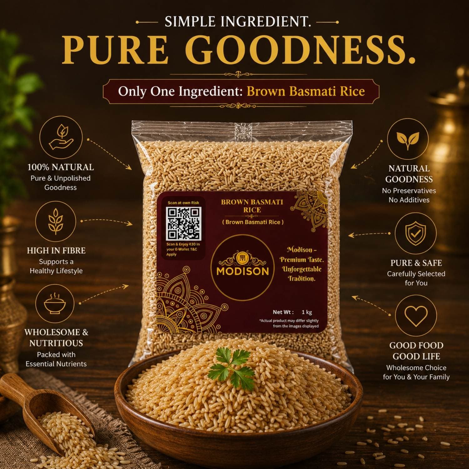 Brown Basmati Rice by Modison, view 4