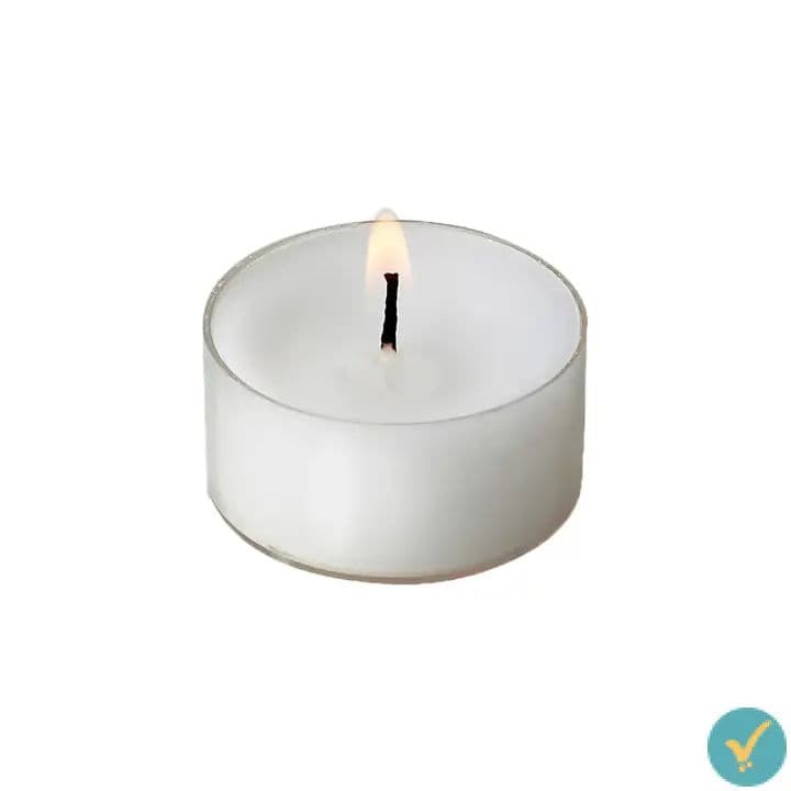 DID Long Burning White Tea Light Candles by DID, view 2