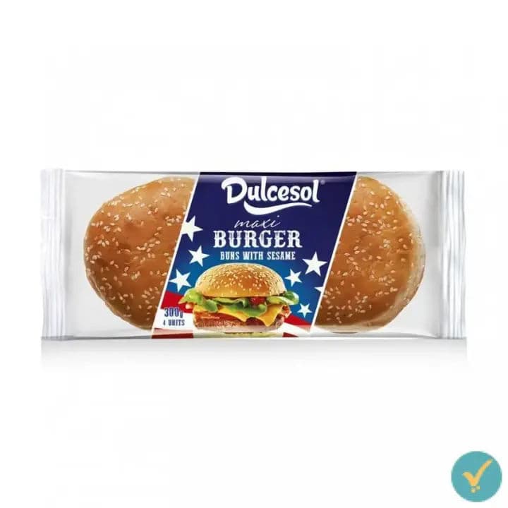 Dulcesol Mega Buns Sesame Seeds 4pc by Dulcesol, view 2