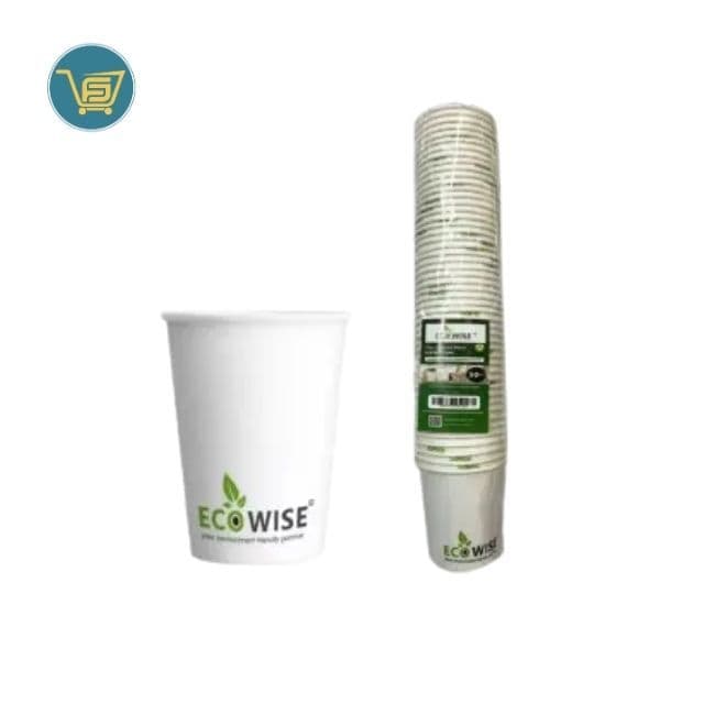 Ecowise Plain Coffee Cups 200ml - 25 Pack by Ecowise, view 1