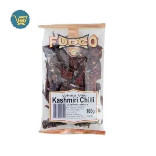 Fudco Kashmiri Chilli Whole Mild 200g by Fudco