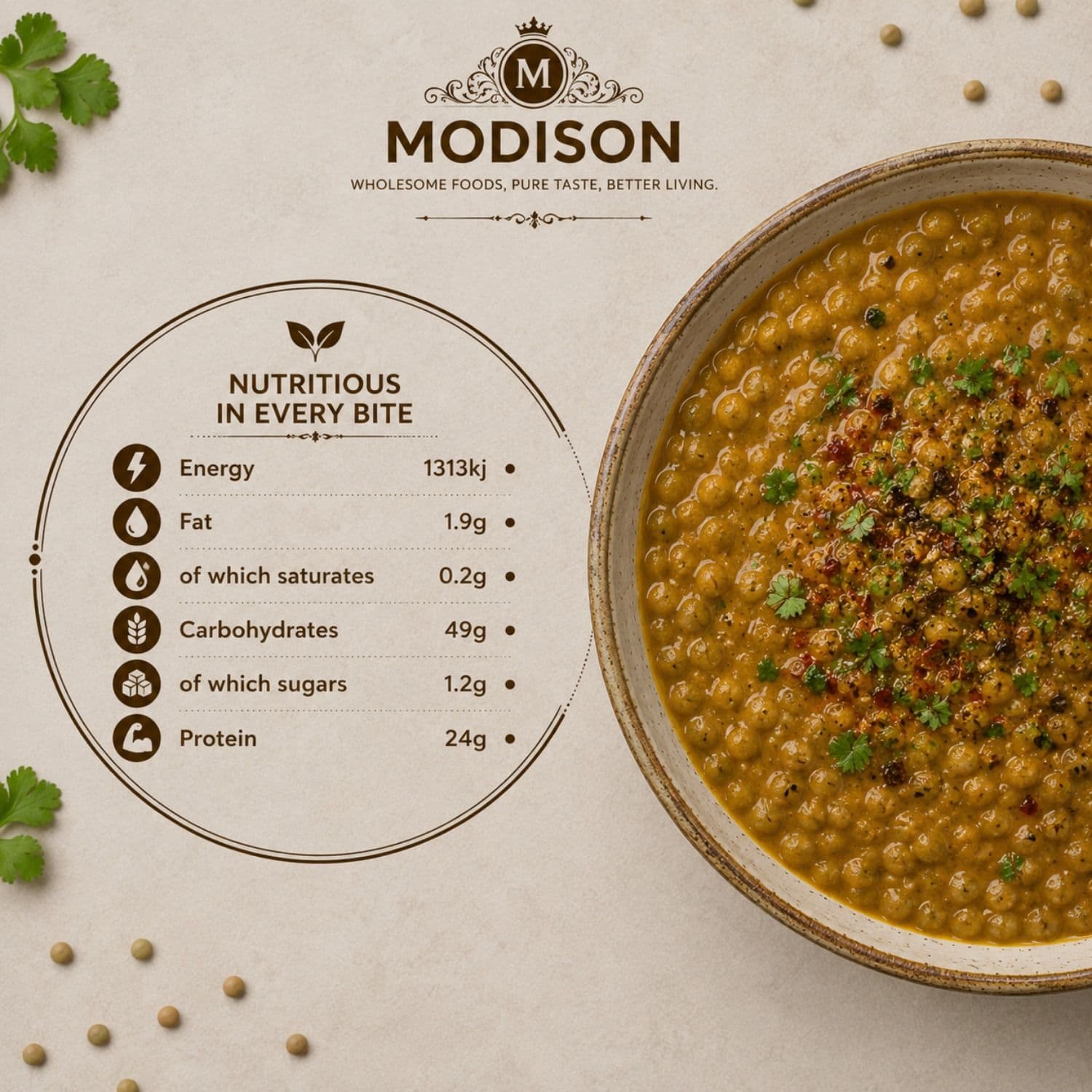 Green Lentils 2KG by Modison, view 5