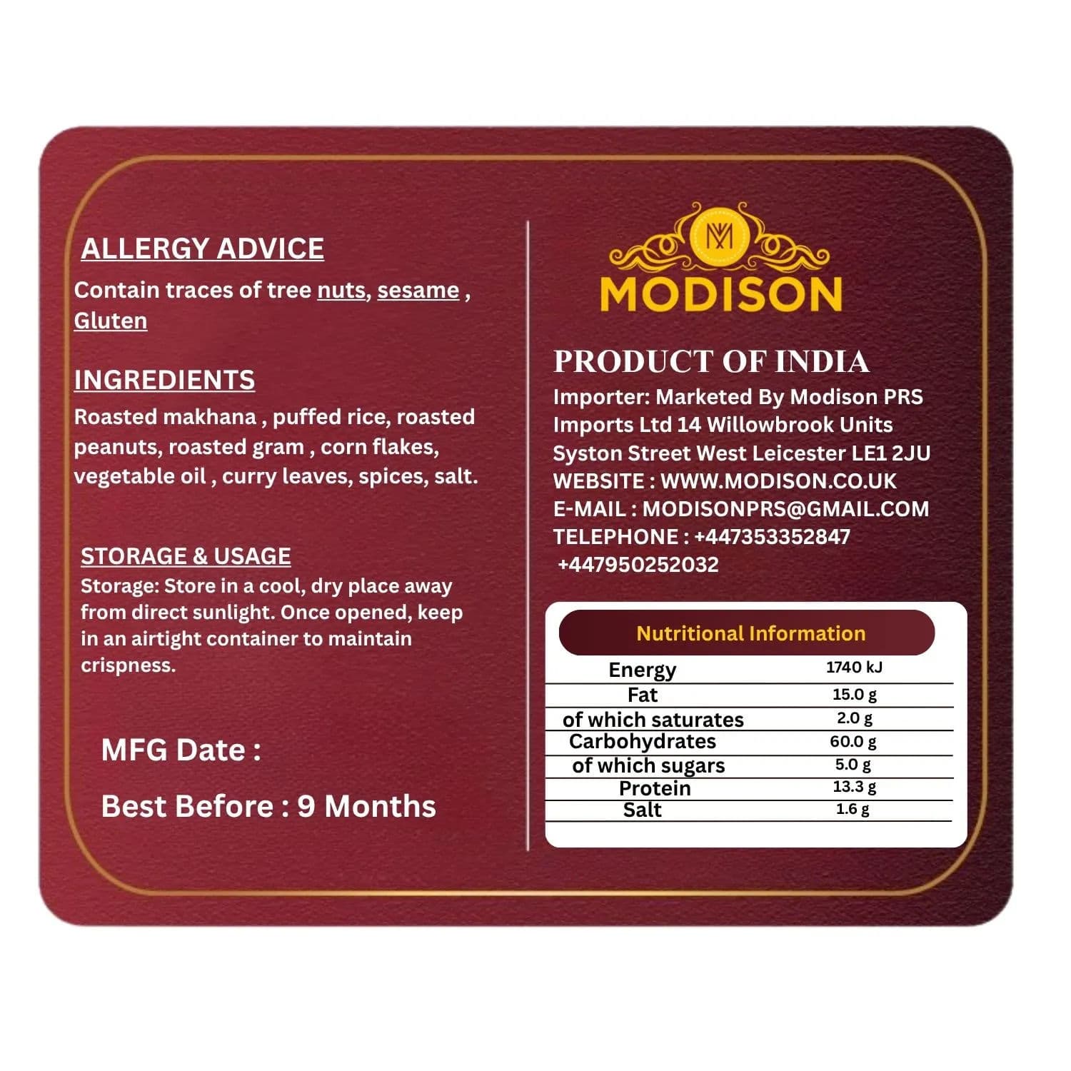 HEALTHY MAKHANA BHEL by Modison, view 4