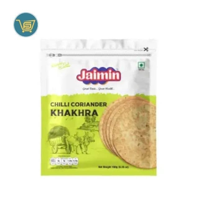 Jaimin Chilli Coriander Khakhra 180g by Jaimin, view 1