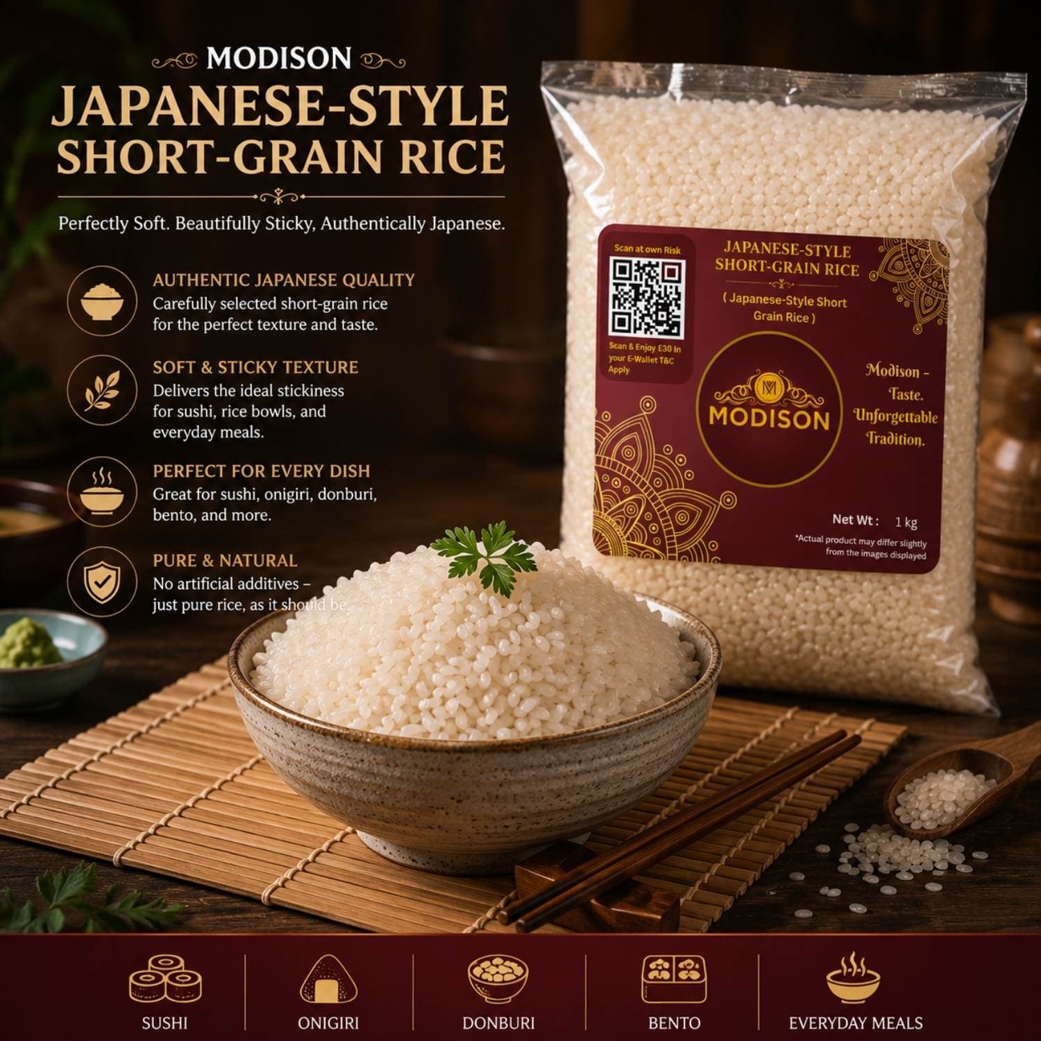 Japanese style short grain rice by Modison, view 5