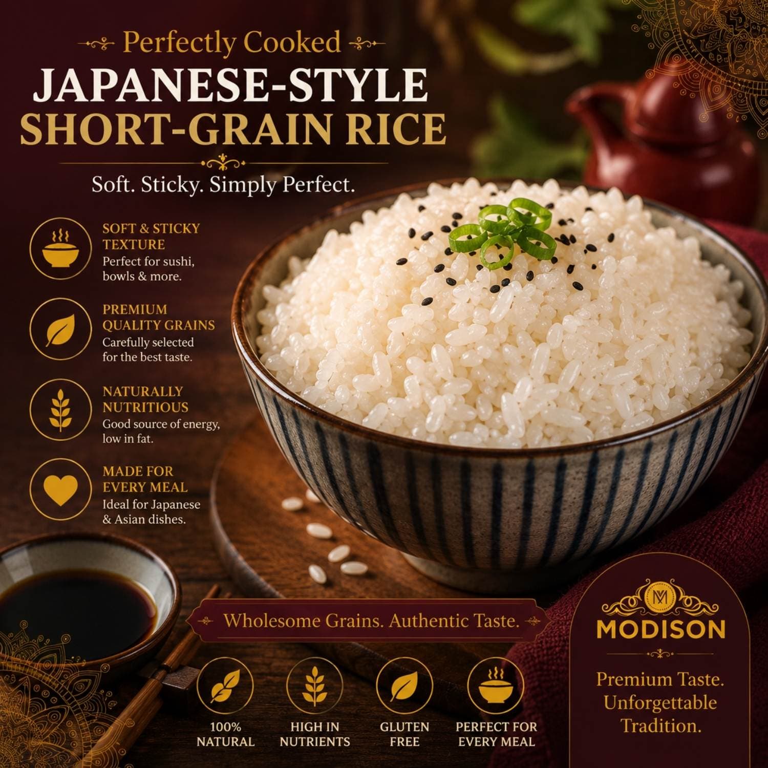 Japanese style short grain rice by Modison, view 7
