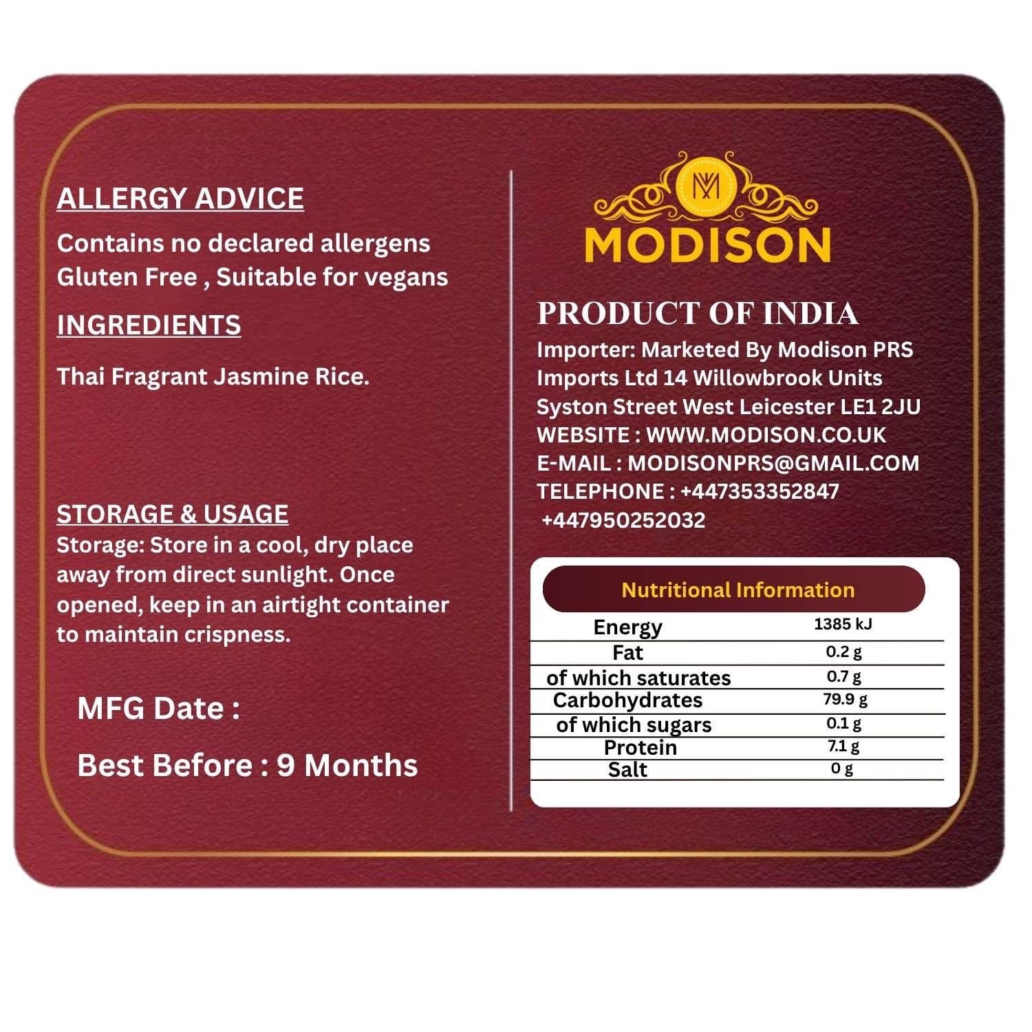 Jasmine Fragrant Rice by Modison, view 2