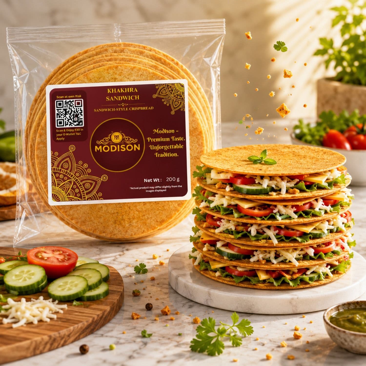 Khakhra Sandwich by Modison, view 2