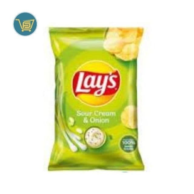 Lays Cream Onion Crisps 52g by Lays, view 1