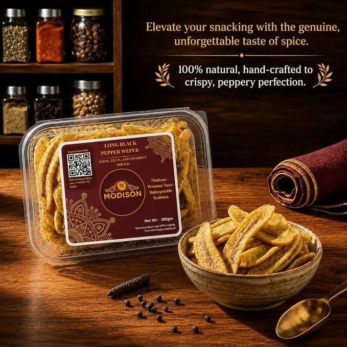 Long Black Pepper Wefer by Modison, view 2