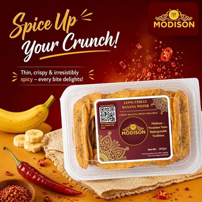 Long Chilli Banana Wefer by Modison, view 2
