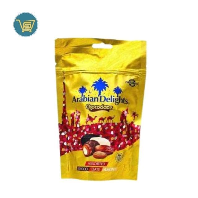 Luxurious Dates With Nuts And Chocolates Assorted Arabian Delights 100g by Arabian Delight, view 1