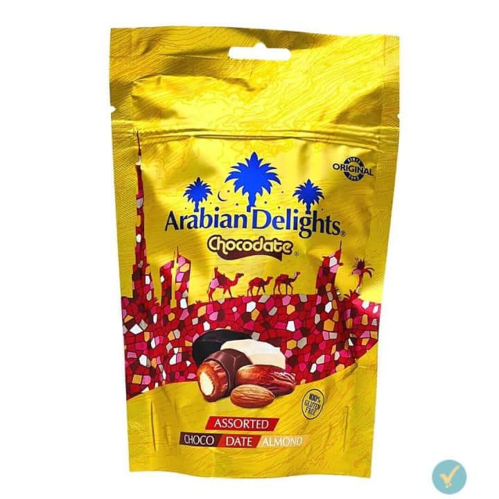 Luxurious Dates With Nuts And Chocolates Assorted Arabian Delights 100g by Arabian Delight, view 2