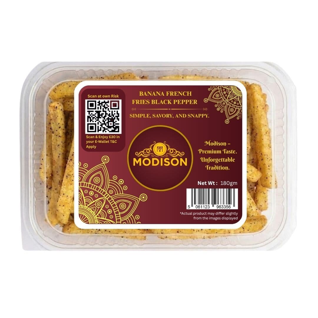 MODISON BANANA FRENCH FRIES INDIAN SNACKS BLACK PEPPER KELA alternate image
