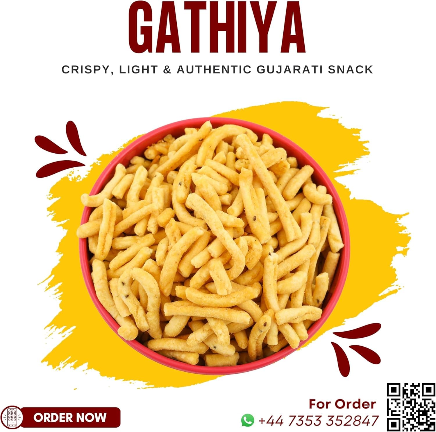 MODISON Bhavnagari Gathiya Indian Snacks Crispy Gujarati 180g by Modison, view 6