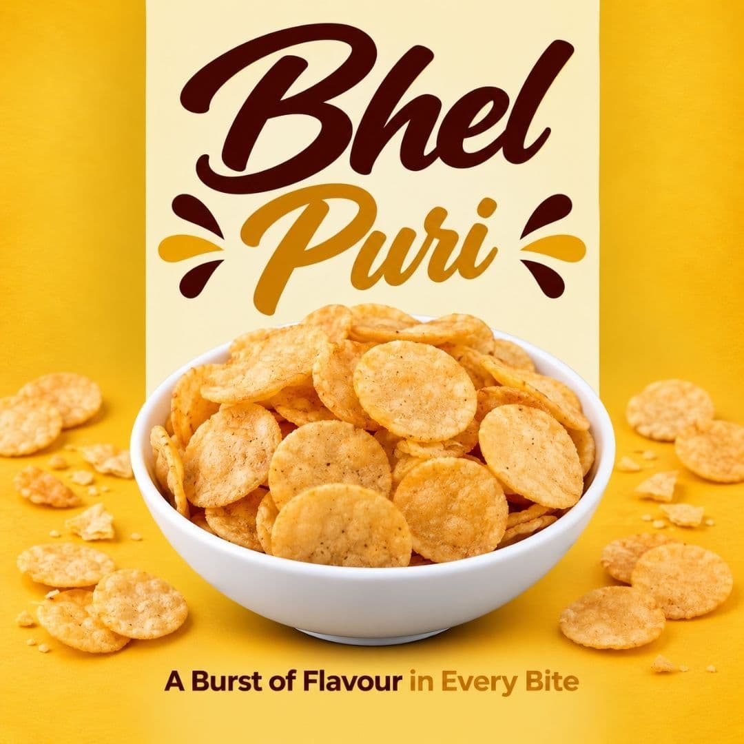 MODISON Bhel Puri Indian Snacks Crunchy Wheat Crackers 180g