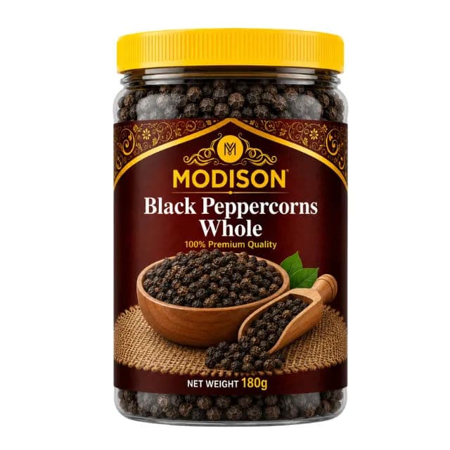 Modison Black Peppercorns Whole - 100g by Modison