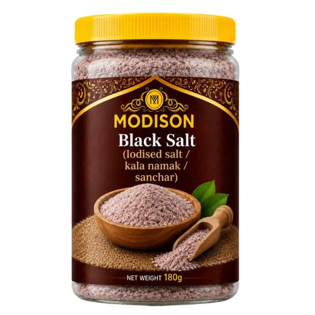Modison Black Salt (Iodised salt kala namak sanchar) by Modison