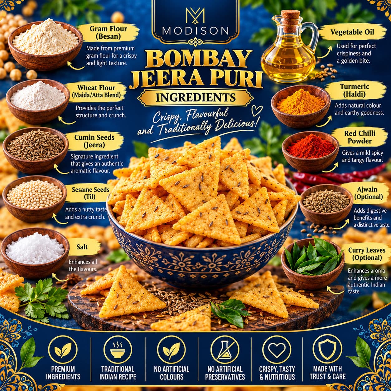 MODISON BOMBAY JEERA PURI product image 2