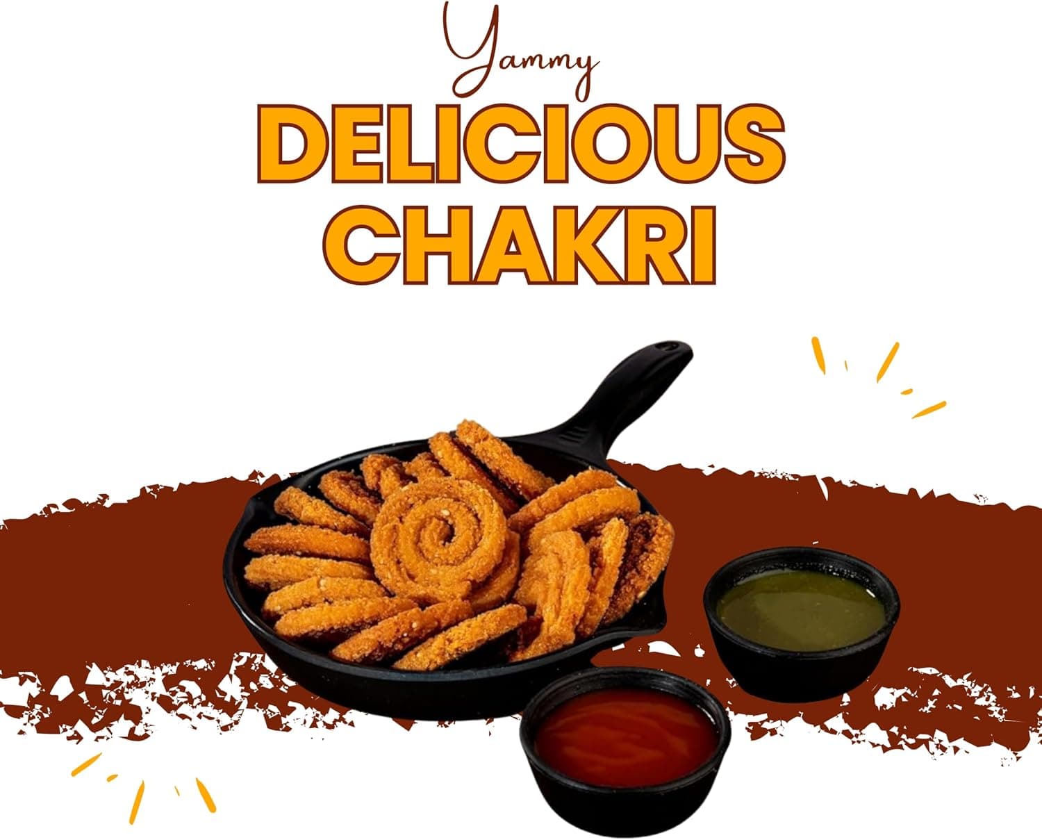 MODISON Butter Chakri Indian Snacks Crispy Gujarati 180g by Modison, view 2