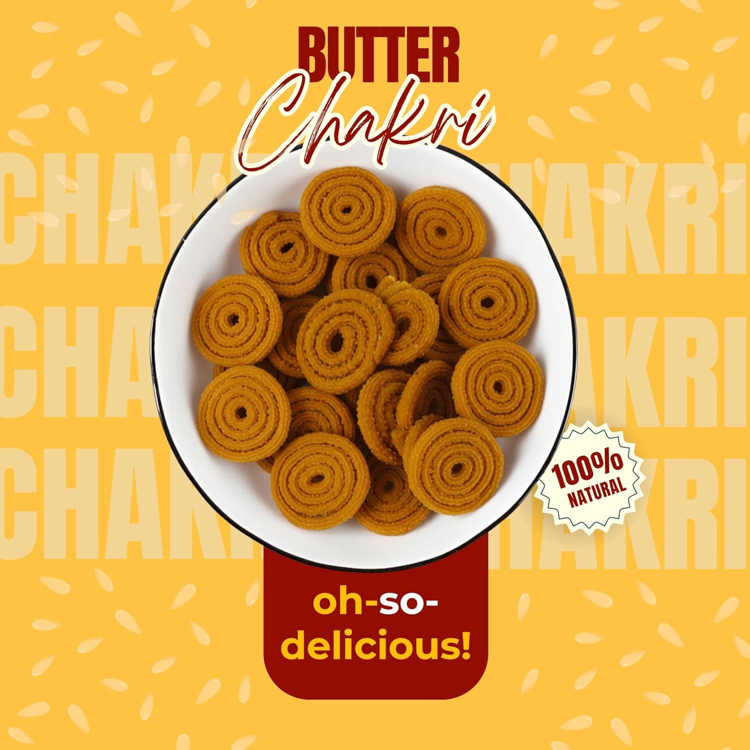 MODISON Butter Chakri Indian Snacks Crispy Gujarati 180g by Modison, view 5
