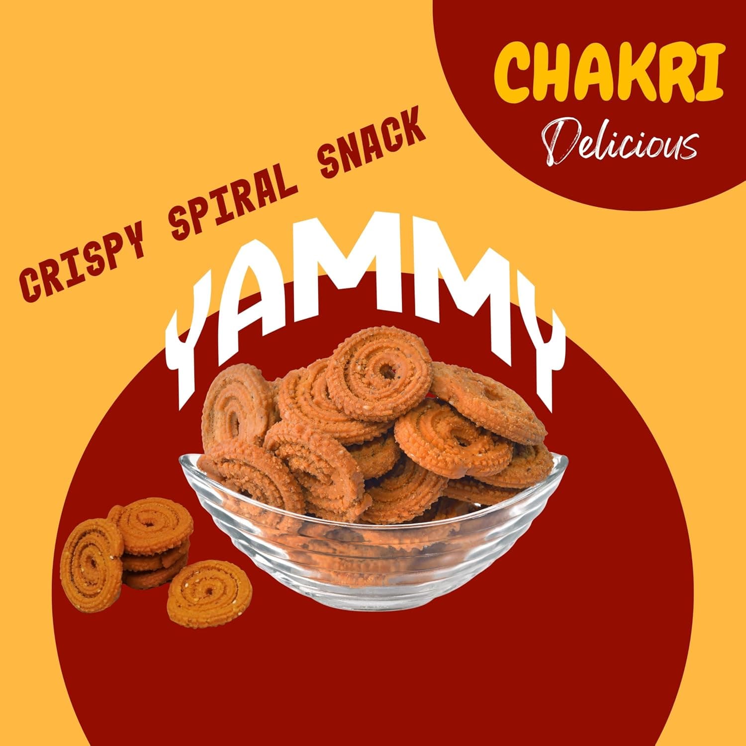 MODISON Butter Chakri Indian Snacks Crispy Gujarati 180g by Modison, view 6