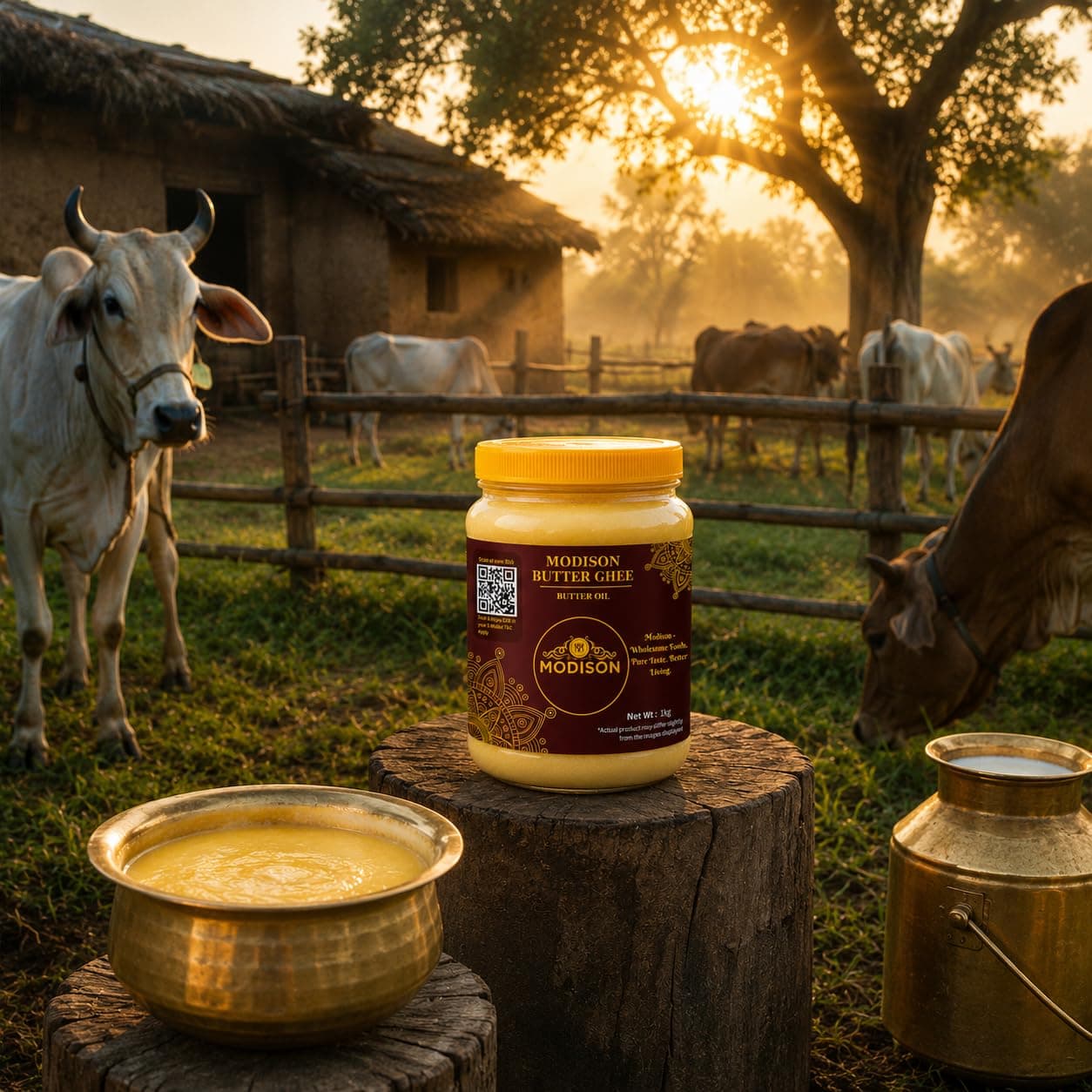 MODISON Butter Ghee Clarified Butter Pure Milk Fat 1kg by Modison, view 4