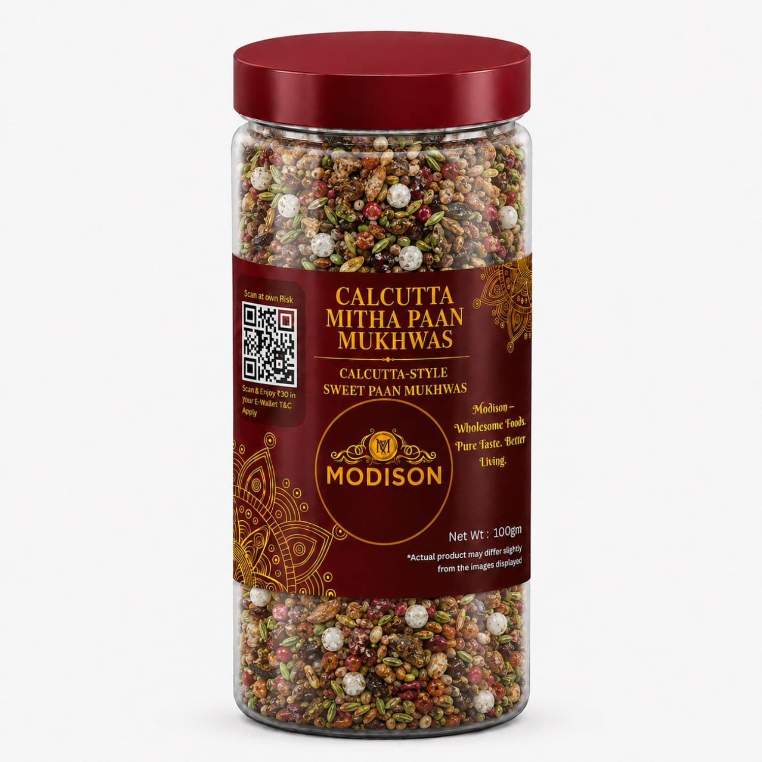 MODISON Calcutta Mitha Paan Indian Mouth Freshener 100g by Modison, view 1