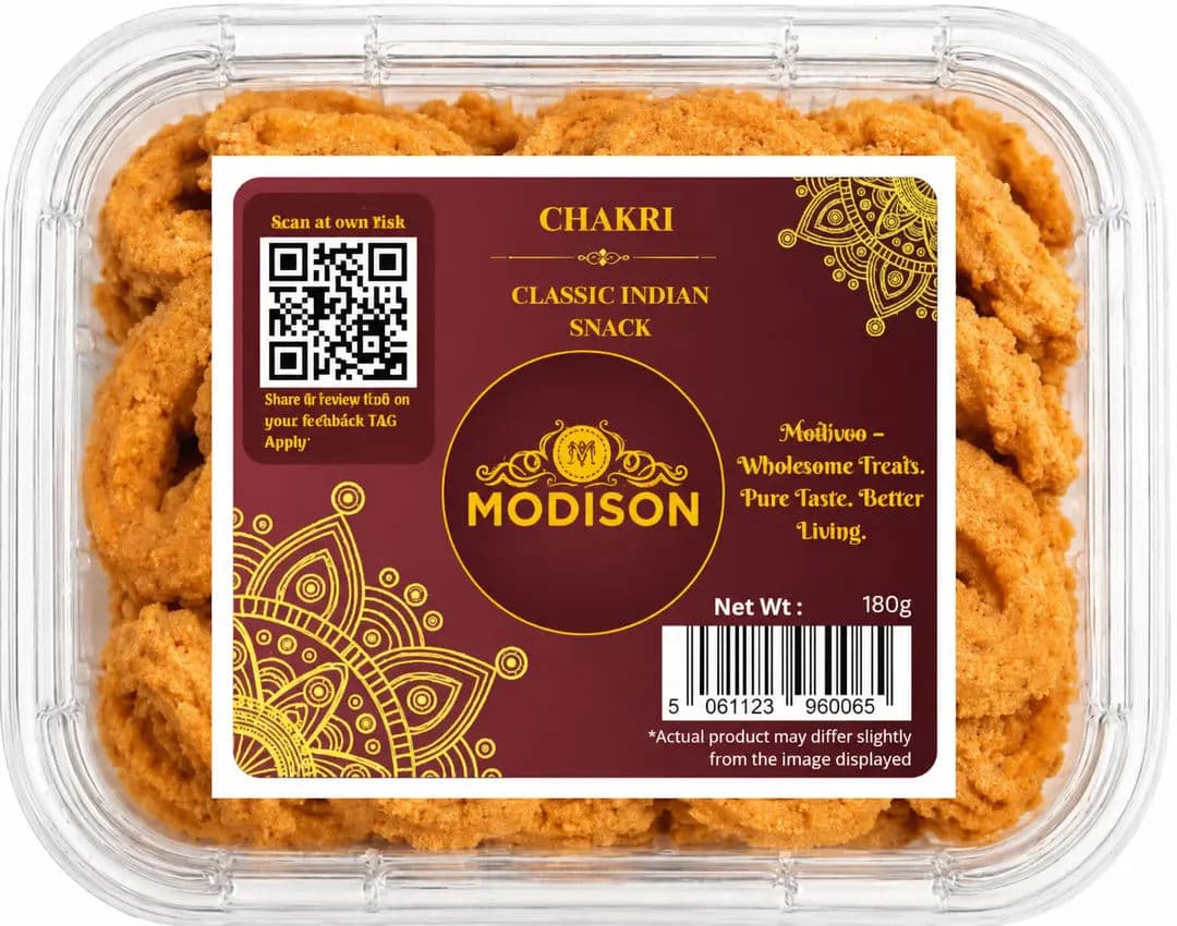 MODISON Chakri Crispy Indian Namkeen Snack 180g